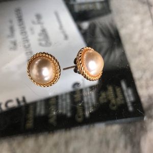 Kate Spade gold and pearl studs